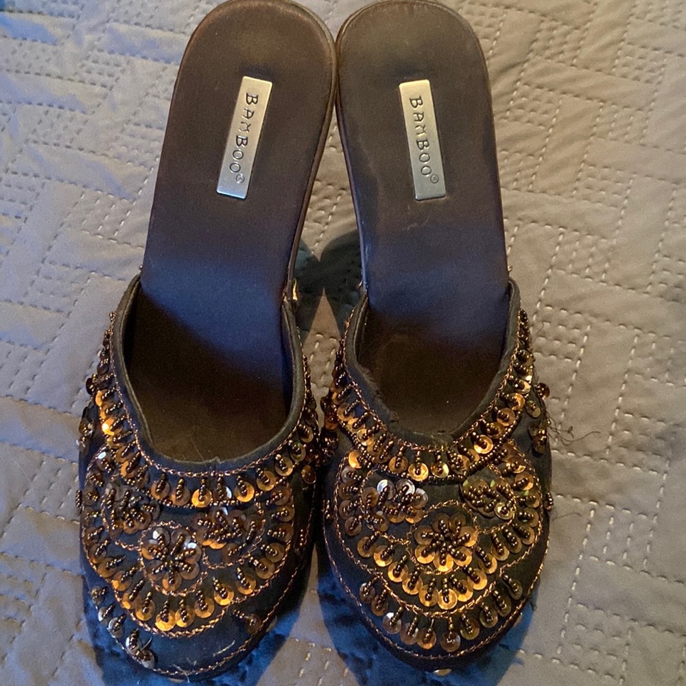 Women’s Maurice’s Sequined High Heeled Clogs